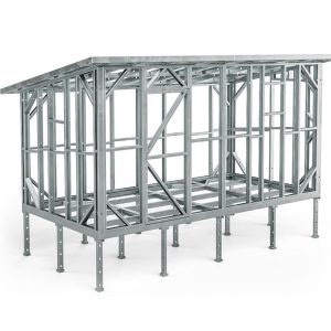 Bazinis sandėliukas su grindimis ir poliais – HEKO/M